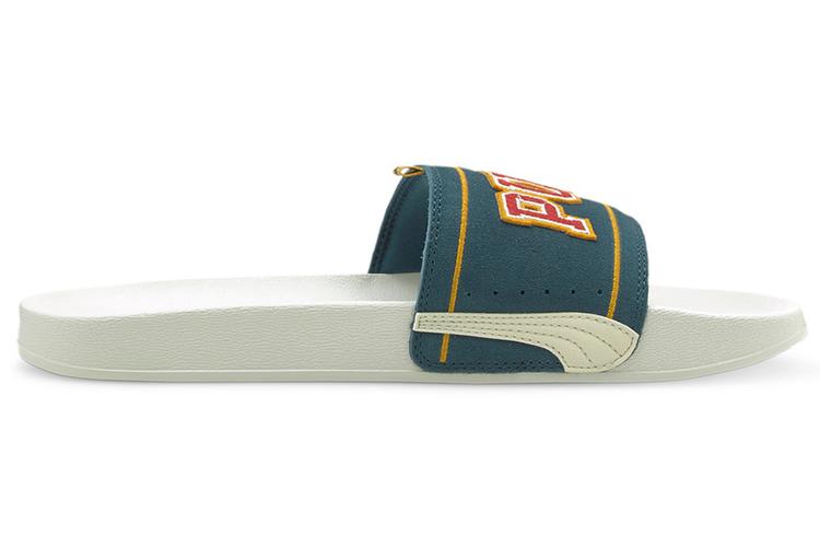 Шлепанцы унисекс PUMA Leadcat Ftr белые, зеленые