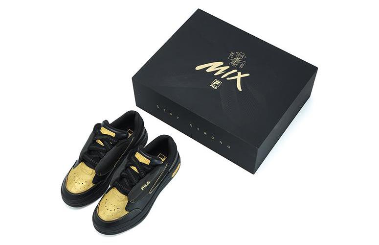 Кроссовки мужские FILA MIX черные золотые, 42 EU