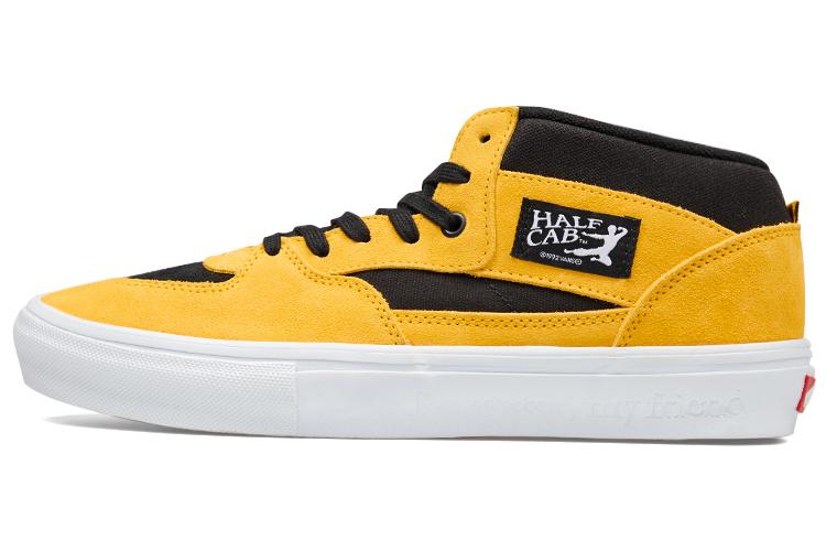 Спортивные кеды унисекс Vans Skate Half Cab Bruce Lee желтые-черные