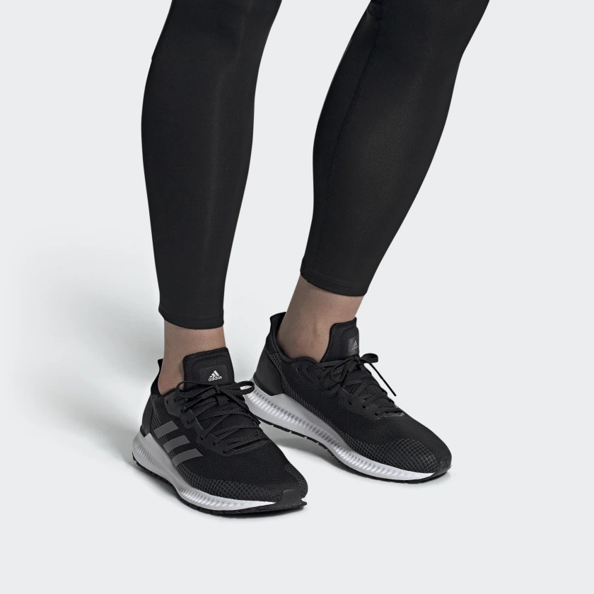 Велотуфли мужские Adidas Solar Blaze черно-серые, 40 EU