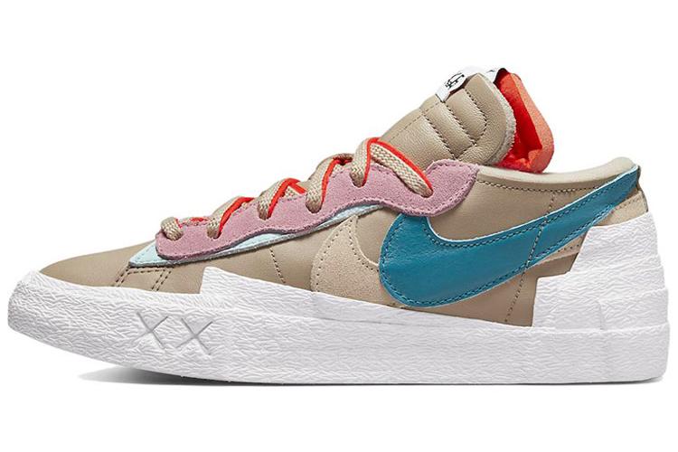 Спортивные кеды унисекс Nike Blazer Low Sacai Kaws, reed, 42.5 EU