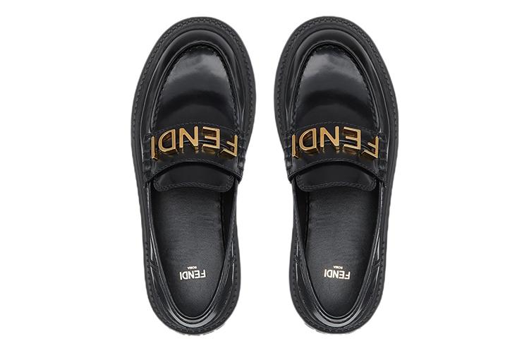 Лоферы женские FENDI 8D838369FF0QA1 черные, 39 EU