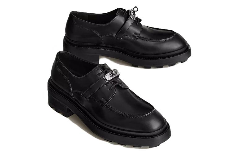 Полуботинки женские HERMES First Casual H222072Z 02 черные, 36 EU