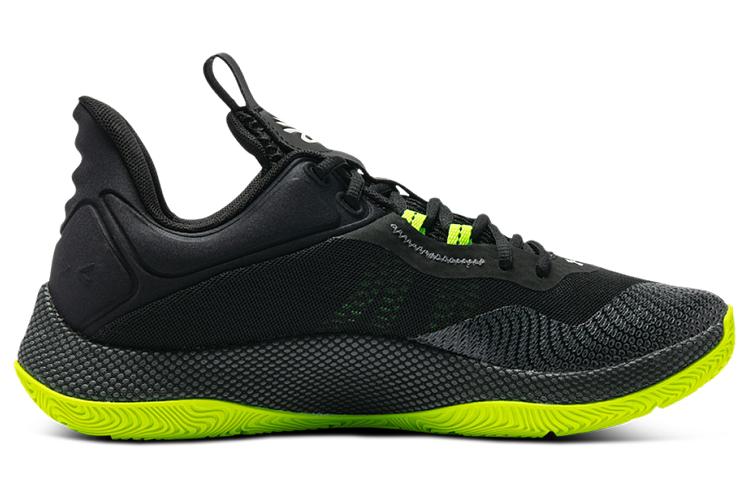Кроссовки мужские Under Armour Curry 2 Hovr Splash черные, зеленые, 44.5 EU