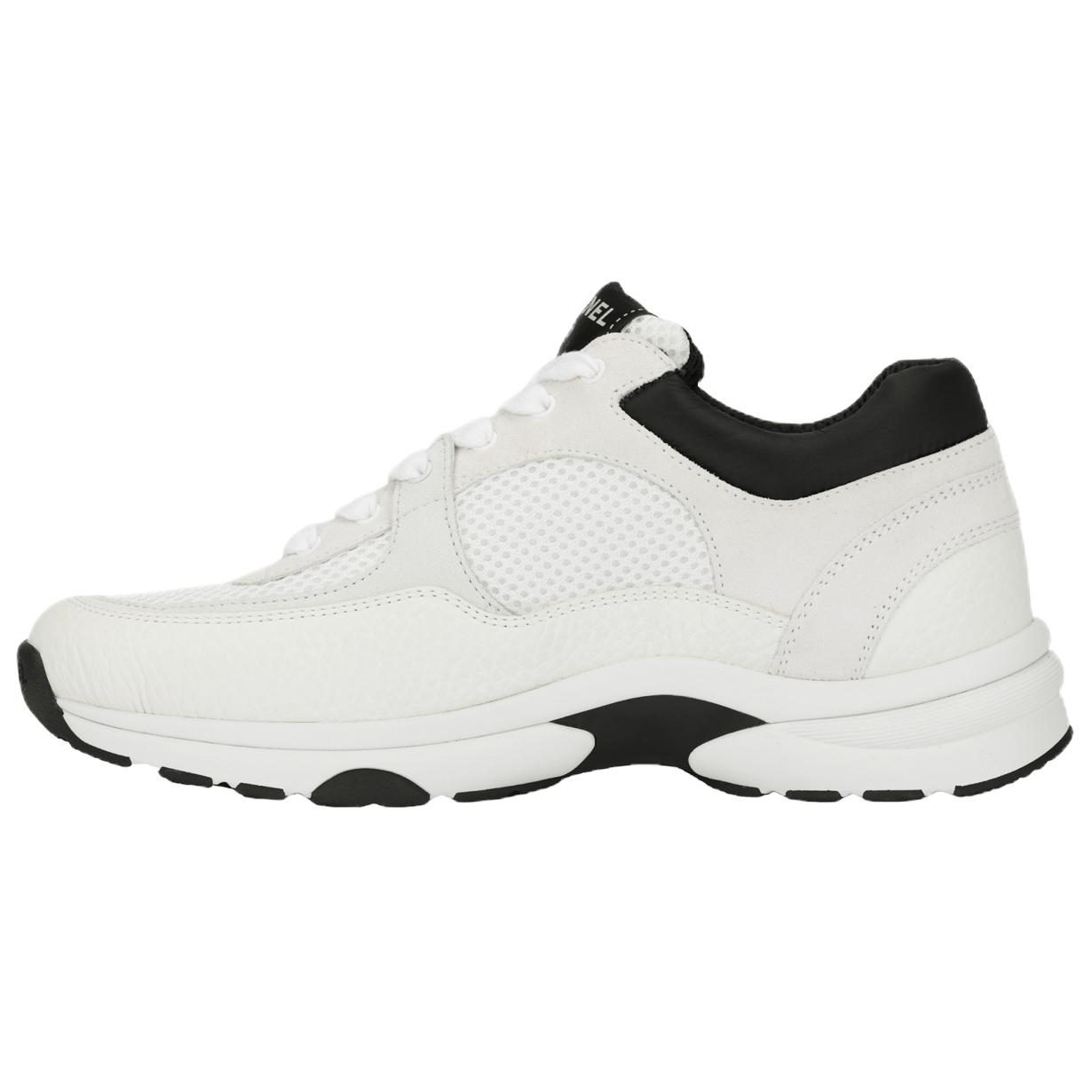 Кроссовки женские CHANEL CC белые и черные