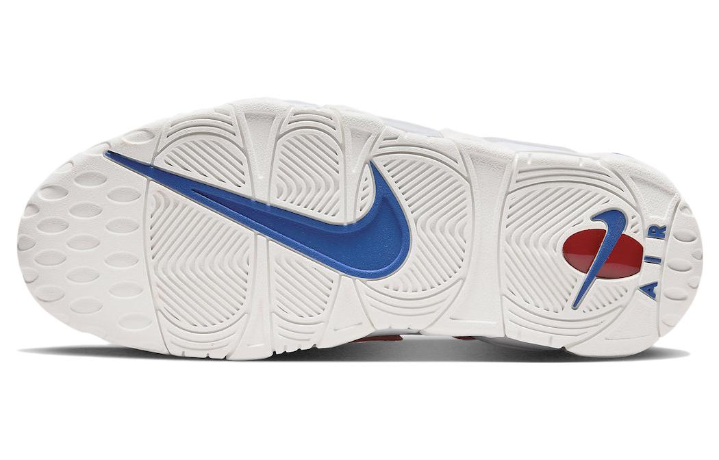Кроссовки унисекс Nike Air More Uptempo 96 USA Hoops белые-красные, 45 EU