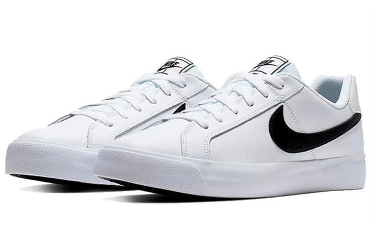 Кеды унисекс Nike Court Royale AC белые, черные, 42.5 EU