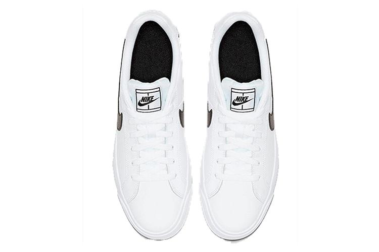 Кеды унисекс Nike Court Royale AC белые, черные, 42.5 EU