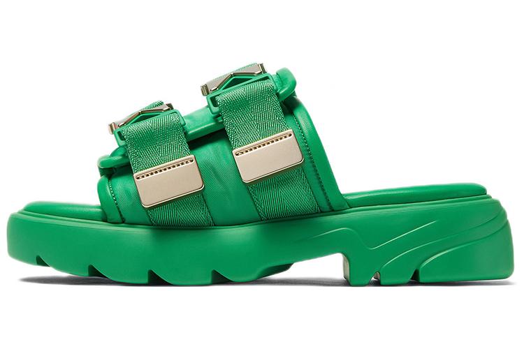 Шлепанцы мужские Bottega Veneta Flash Sandals, grass, 42 EU