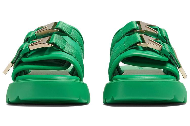 Шлепанцы мужские Bottega Veneta Flash Sandals, grass, 42 EU