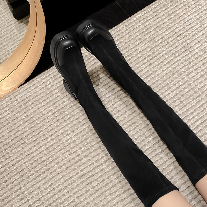 Ботфорты женские AGSDON 634074 черные, 39 EU