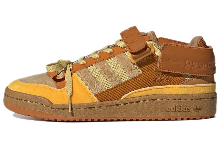 Кроссовки унисекс Adidas Forum Exhibit Low оранжево-коричневые, 39 1/3 EU