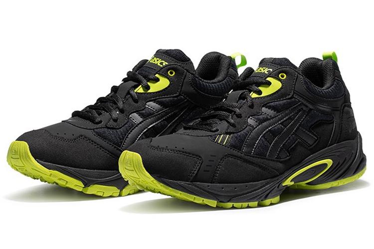 Кроссовки унисекс ASICS Gel 100 Tr черные, зеленые, 42 EU