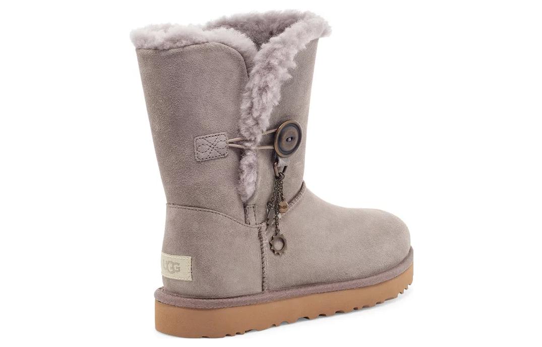 Снежные сапоги женские UGG Bailey Button 2 серые, 36 EU