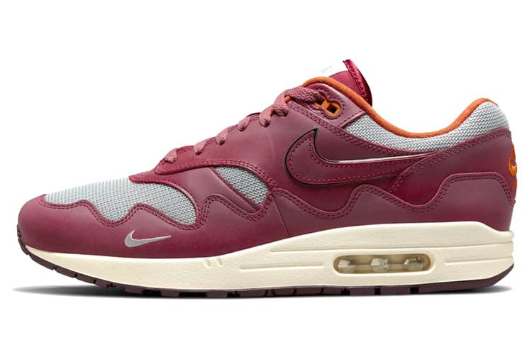 Кроссовки мужские Nike Air Max 1 Patta Waves Rush Maroon