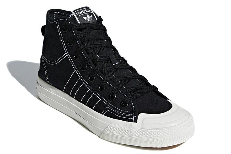 Кроссовки унисекс Adidas Nizza RF Hi черные, 36 2/3 EU