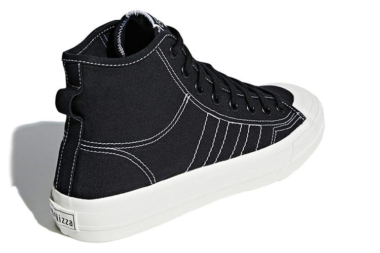 Кроссовки унисекс Adidas Nizza RF Hi черные, 36 2/3 EU