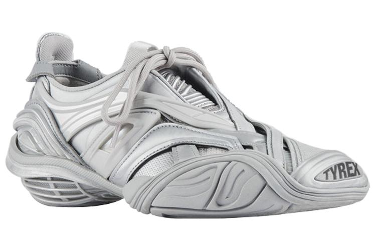 Кроссовки женские Balenciaga Tyrex Low серебристые, 37 EU