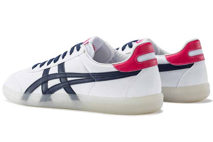 Кроссовки унисекс Onitsuka Tiger Tokuten белые с синим и красным, 46 EU