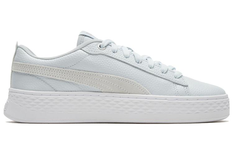 Спортивные кеды женские PUMA Smash Platform L светло-голубые, 39 EU