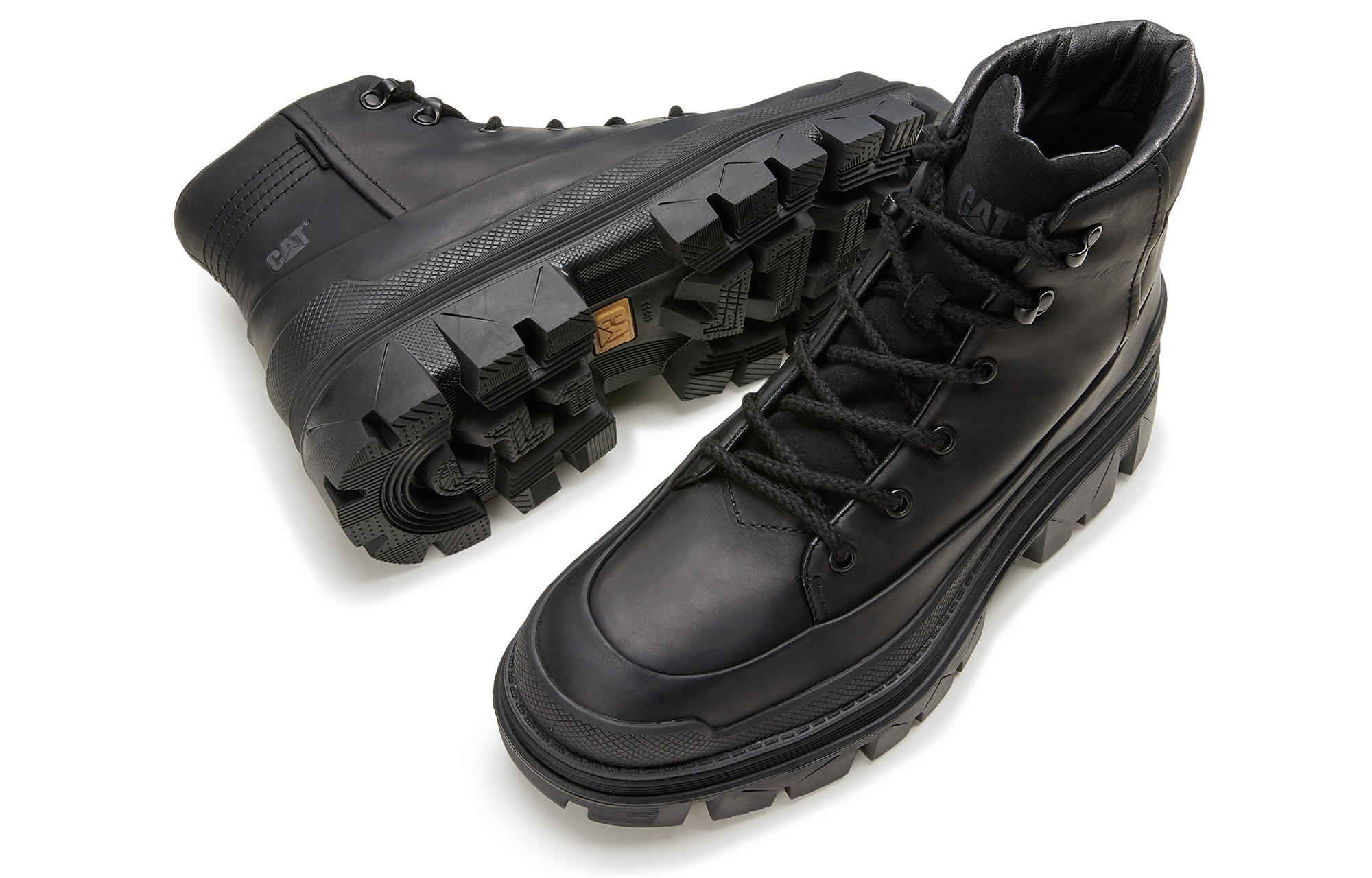 Ботинки унисекс CAT HARDWEAR черные, 37 EU