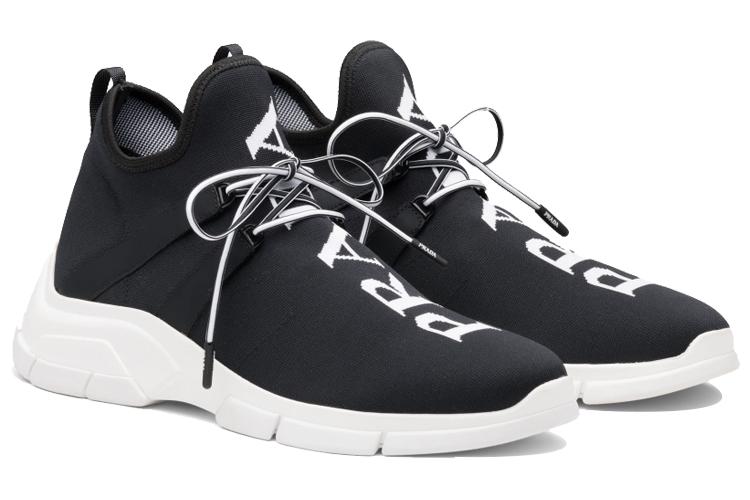 Кроссовки мужские PRADA 4E3492_3V98_F0967 черные, 43 EU