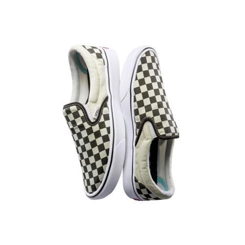 Слипоны унисекс Vans Slip On ComfyCush Checkerboard черные и белые