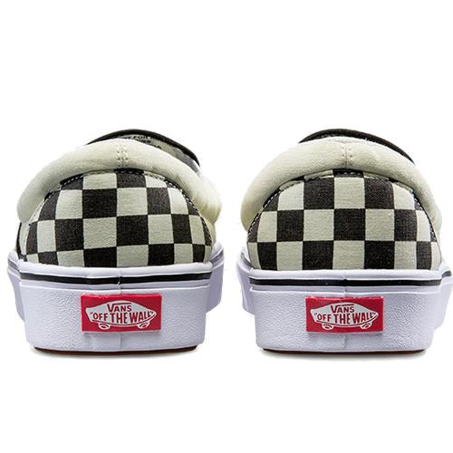 Слипоны унисекс Vans Slip On ComfyCush Checkerboard черные и белые