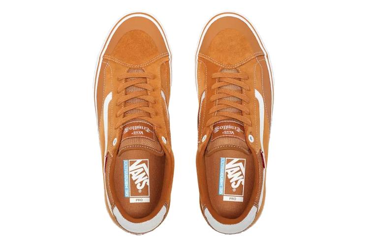 Кеды унисекс Vans Tnt Advanced Prototype Pro коричневые/желтые, 35 EU