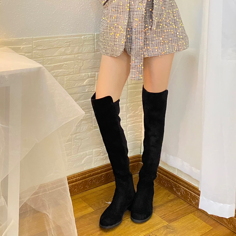 Ботфорты женские Stuart Weitzman SW 5050 черные, 38.5 EU