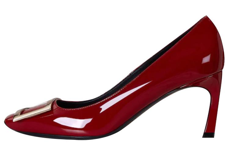 Туфли женские Roger Vivier Buckled Pumps красные, 37 EU