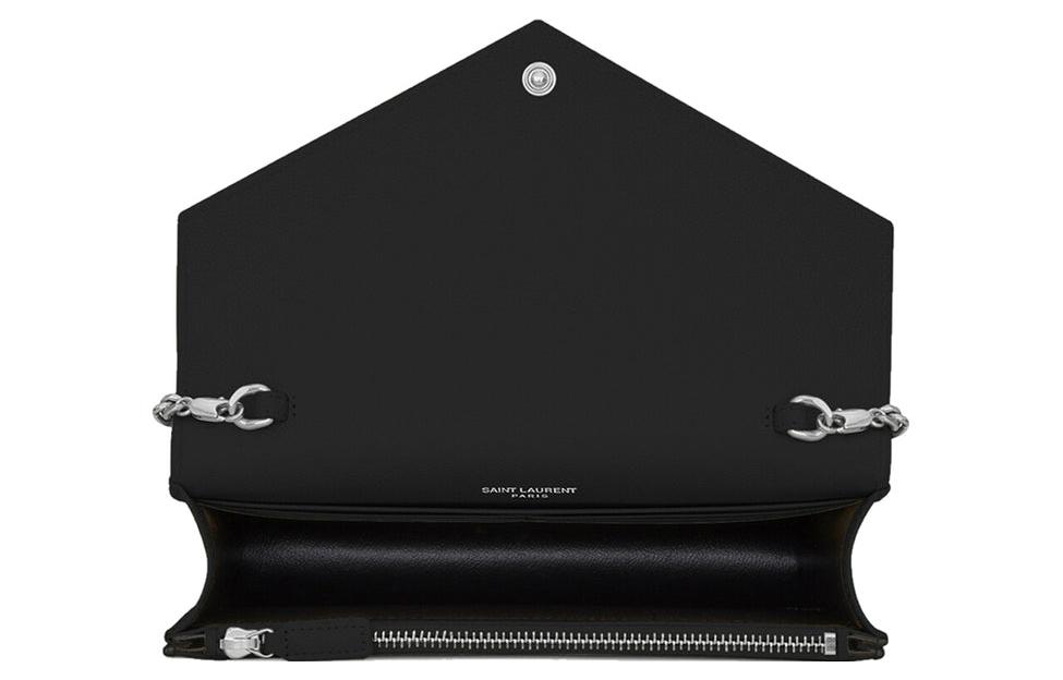 Сумка женская SAINT LAURENT Envelope Chain Wallet черная