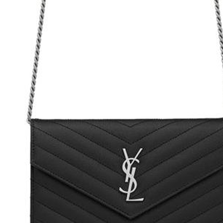 Сумка женская SAINT LAURENT Envelope Chain Wallet черная