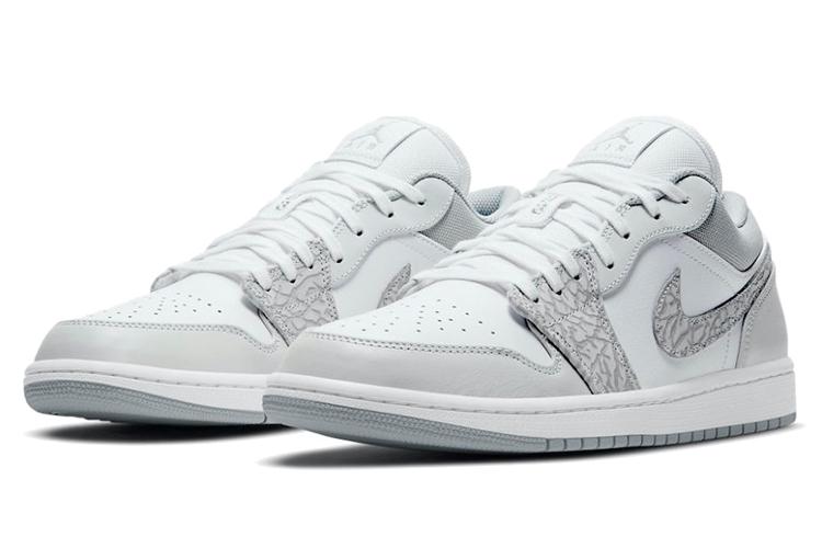 Кеды мужские Jordan 1 Low PRM Smoke Grey Elephant, smoke grey elephant, 44 EU