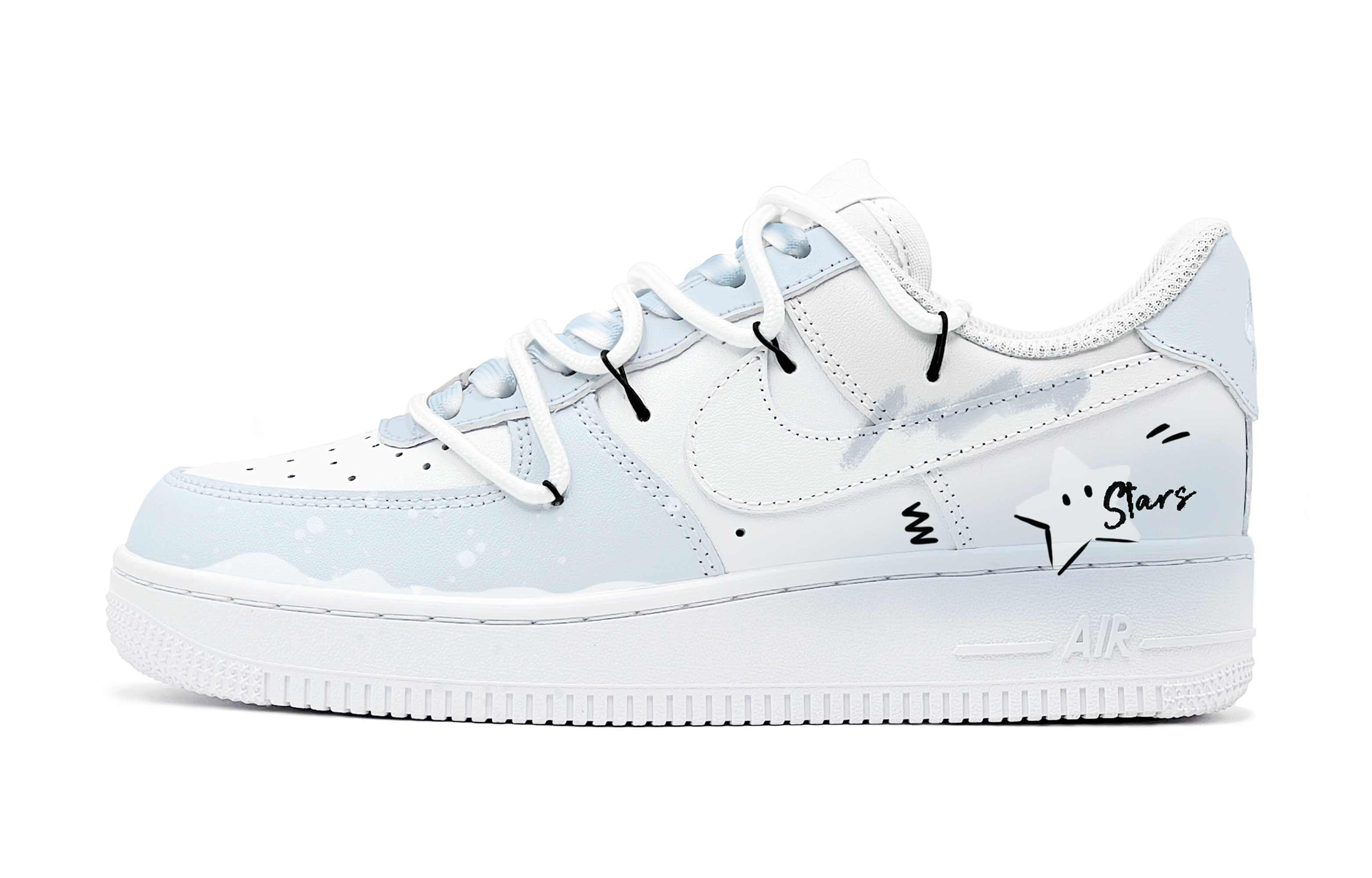 Кеды женские Nike Air Force 1 Low светло-голубые, 37.5 EU
