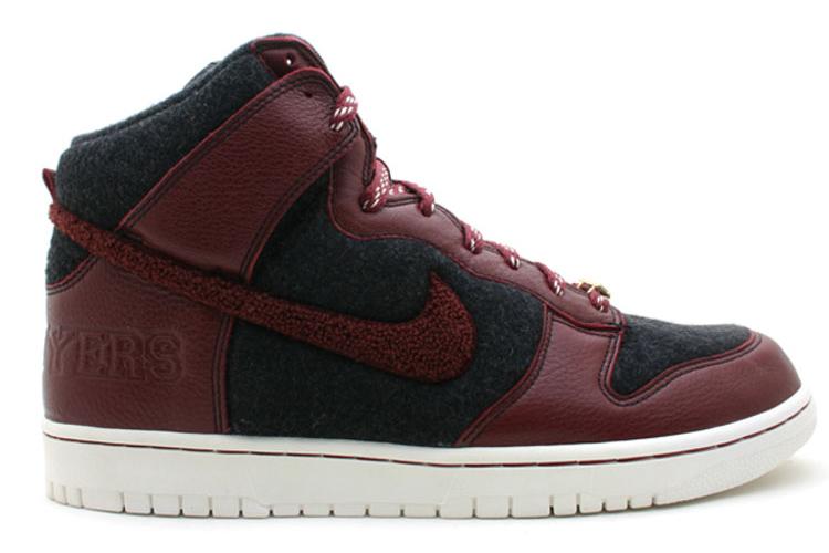 Кроссовки мужские Nike Dunk Sb High Destroyer, burgundy-black, 41 EU