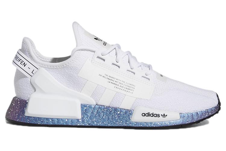 Кроссовки унисекс Adidas NMD R1 V2 белые, 43 1/3 EU
