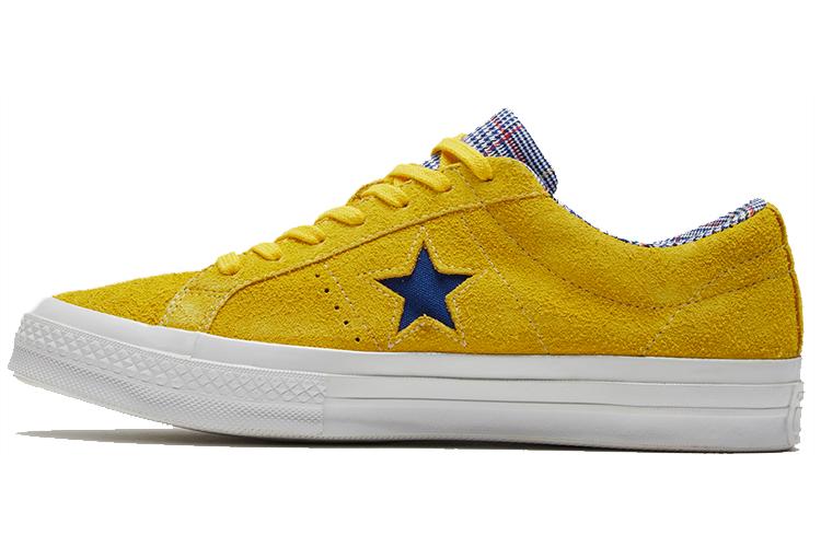 Кроссовки унисекс Converse One Star Suede amarillo/rush blue, 46.5 EU