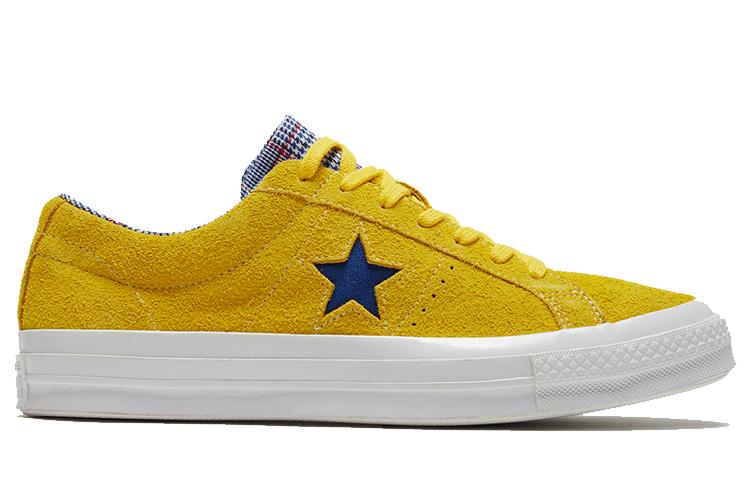 Кроссовки унисекс Converse One Star Suede amarillo/rush blue, 46.5 EU