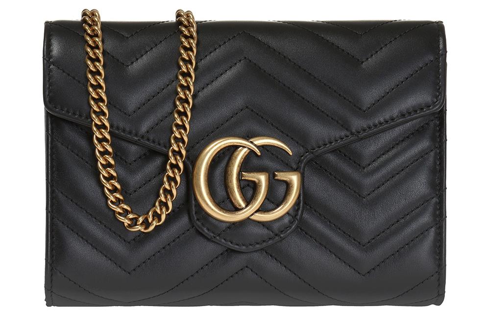 Сумка женская GUCCI GG Marmont Matelasse Mini черная