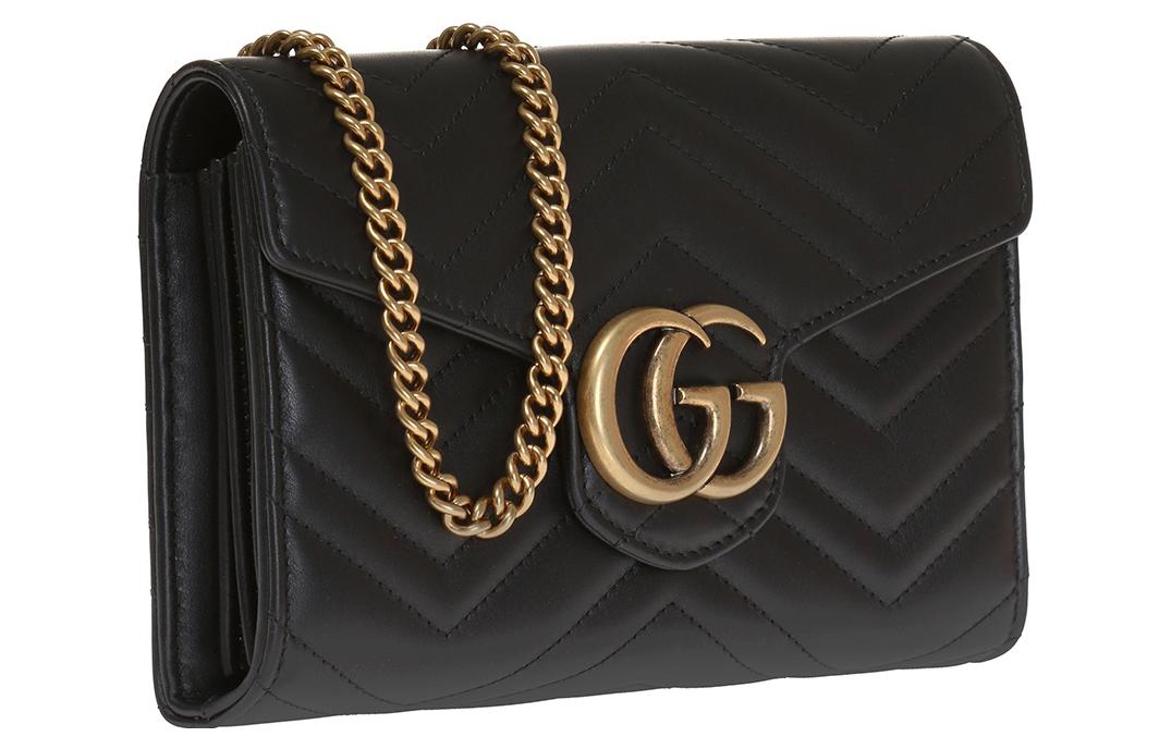 Сумка женская GUCCI GG Marmont Matelasse Mini черная