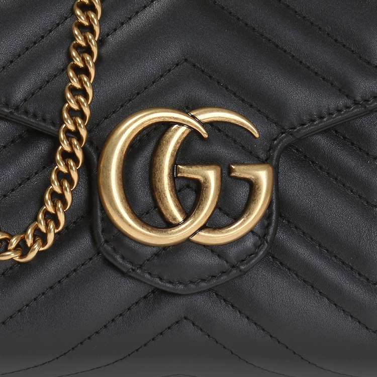 Сумка женская GUCCI GG Marmont Matelasse Mini черная