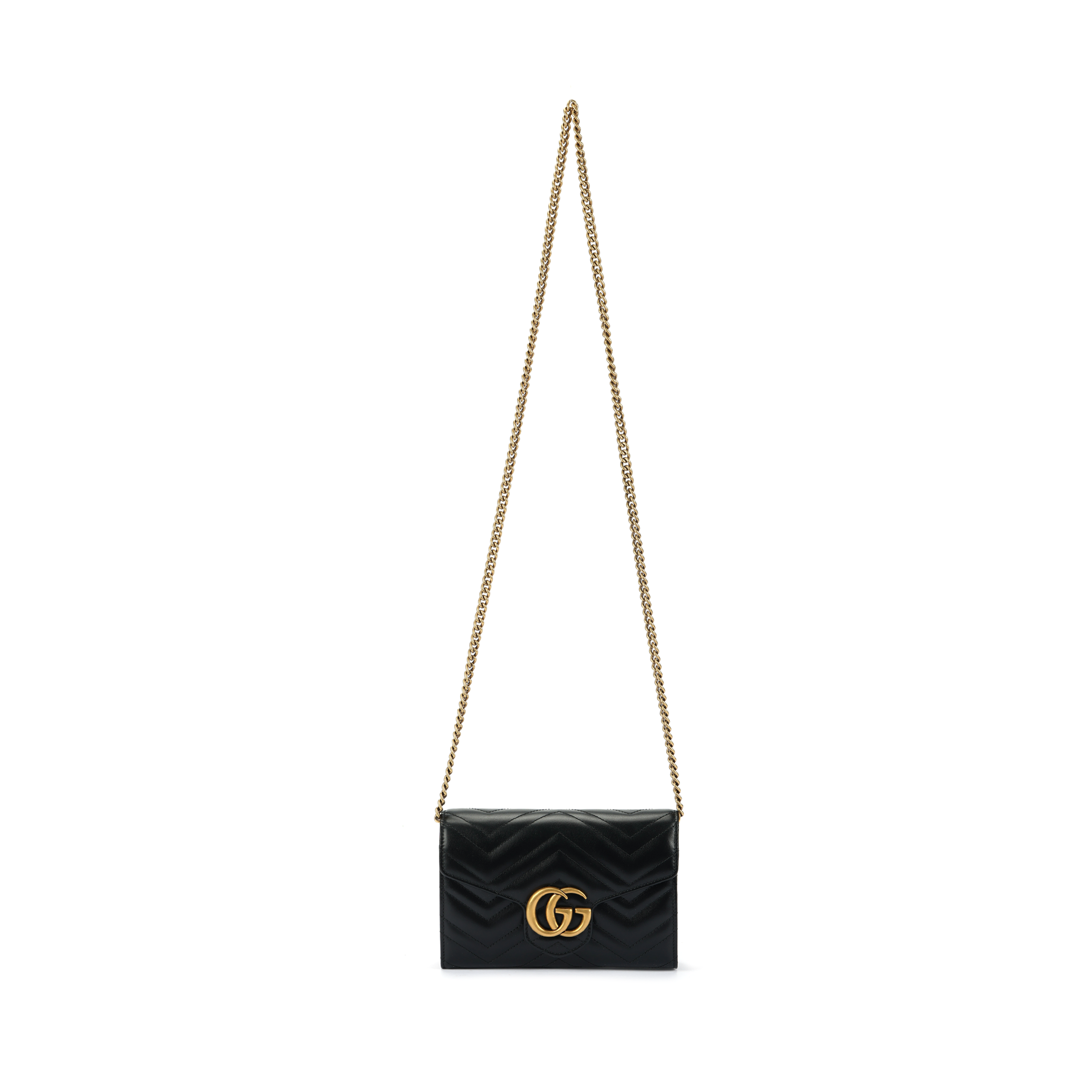 Сумка женская GUCCI GG Marmont Matelasse Mini черная