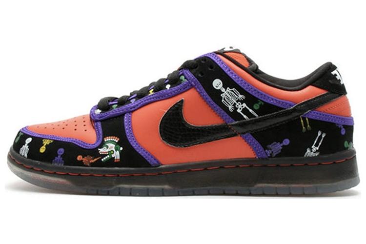 Кеды мужские Nike SB Dunk Low Day Of The Dead оранжевые-черные, 41 EU