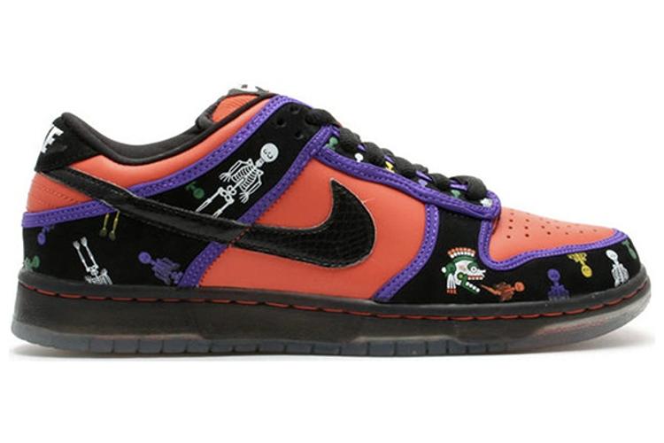 Кеды мужские Nike SB Dunk Low Day Of The Dead оранжевые-черные, 41 EU