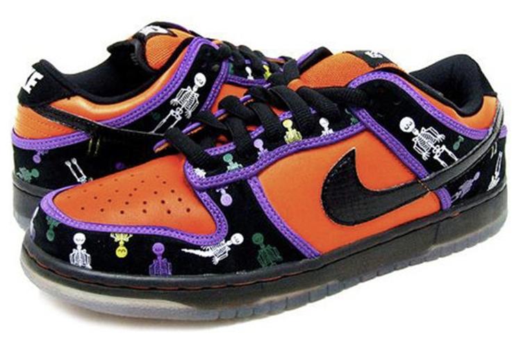Кеды мужские Nike SB Dunk Low Day Of The Dead оранжевые-черные, 41 EU