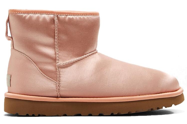 Угги женские UGG Classic Mini Satin розово-красного цвета, 37 EU