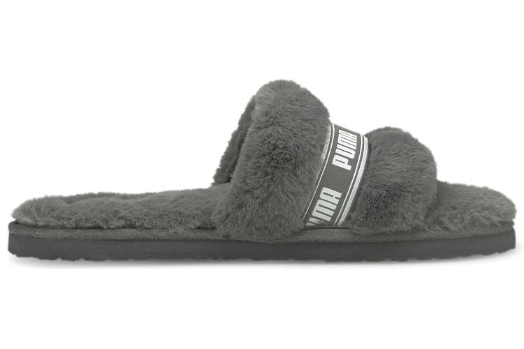 Тапочки женские PUMA Fluff Slide charcoal grey, 37 EU