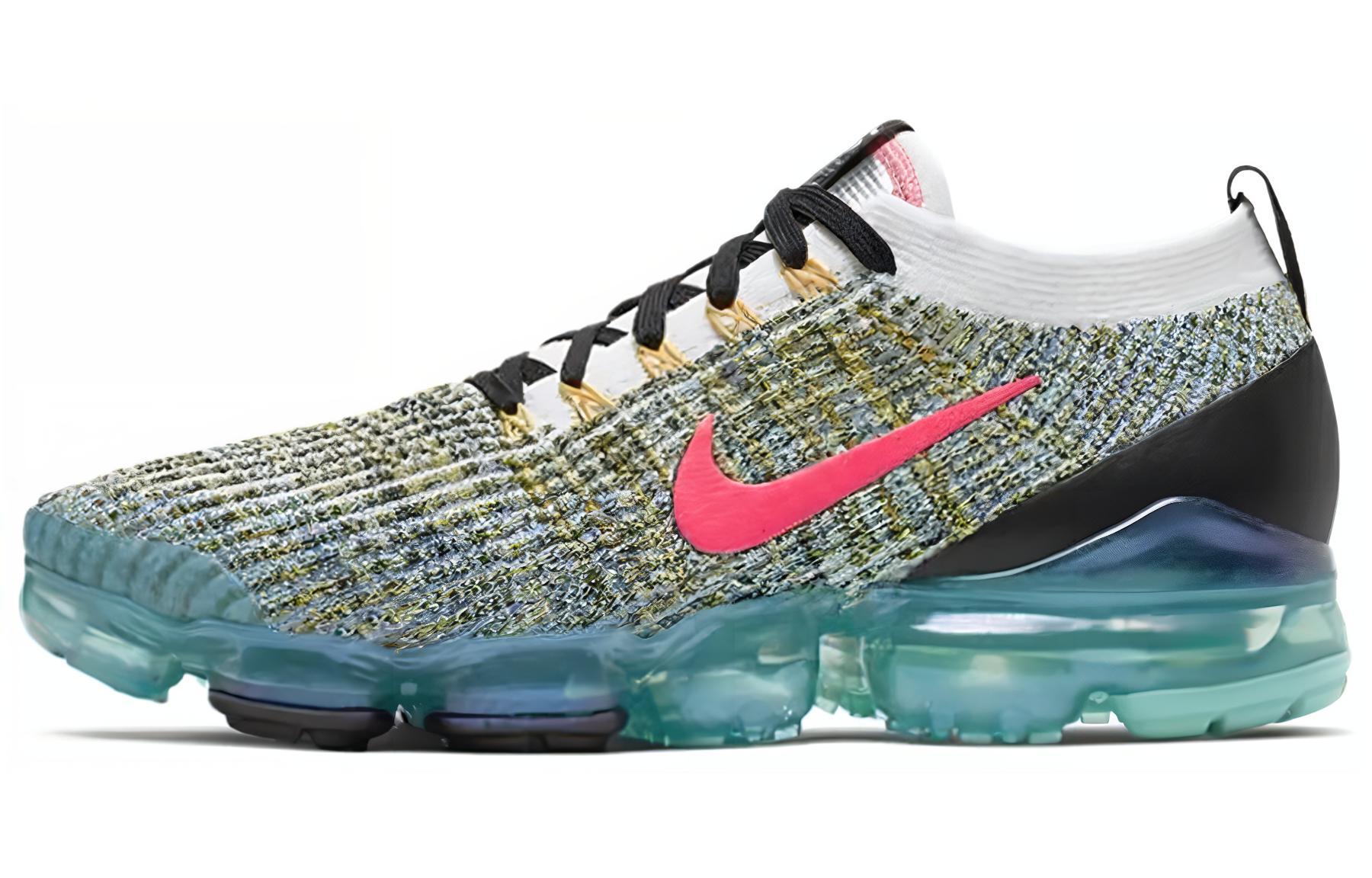 Кроссовки мужские Nike Air VaporMax Flyknit 3 бирюзово-красные