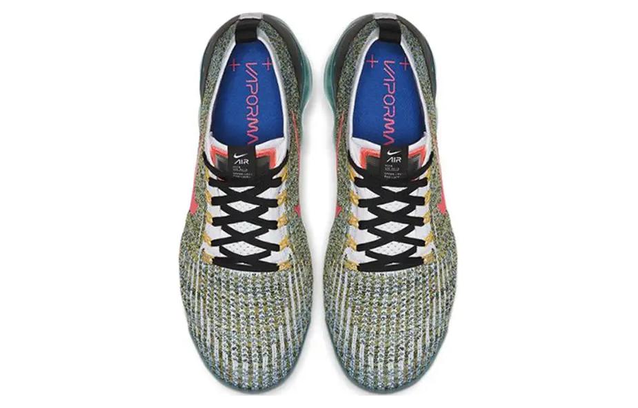 Кроссовки мужские Nike Air VaporMax Flyknit 3 бирюзово-красные, 38.5 EU